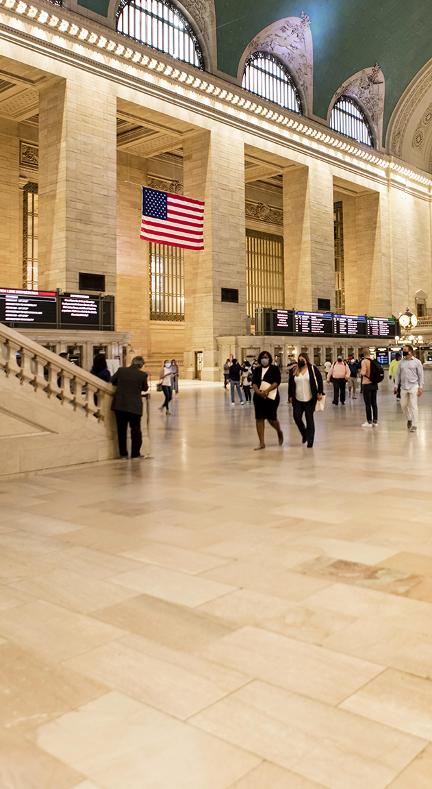 Census concept photographed city building